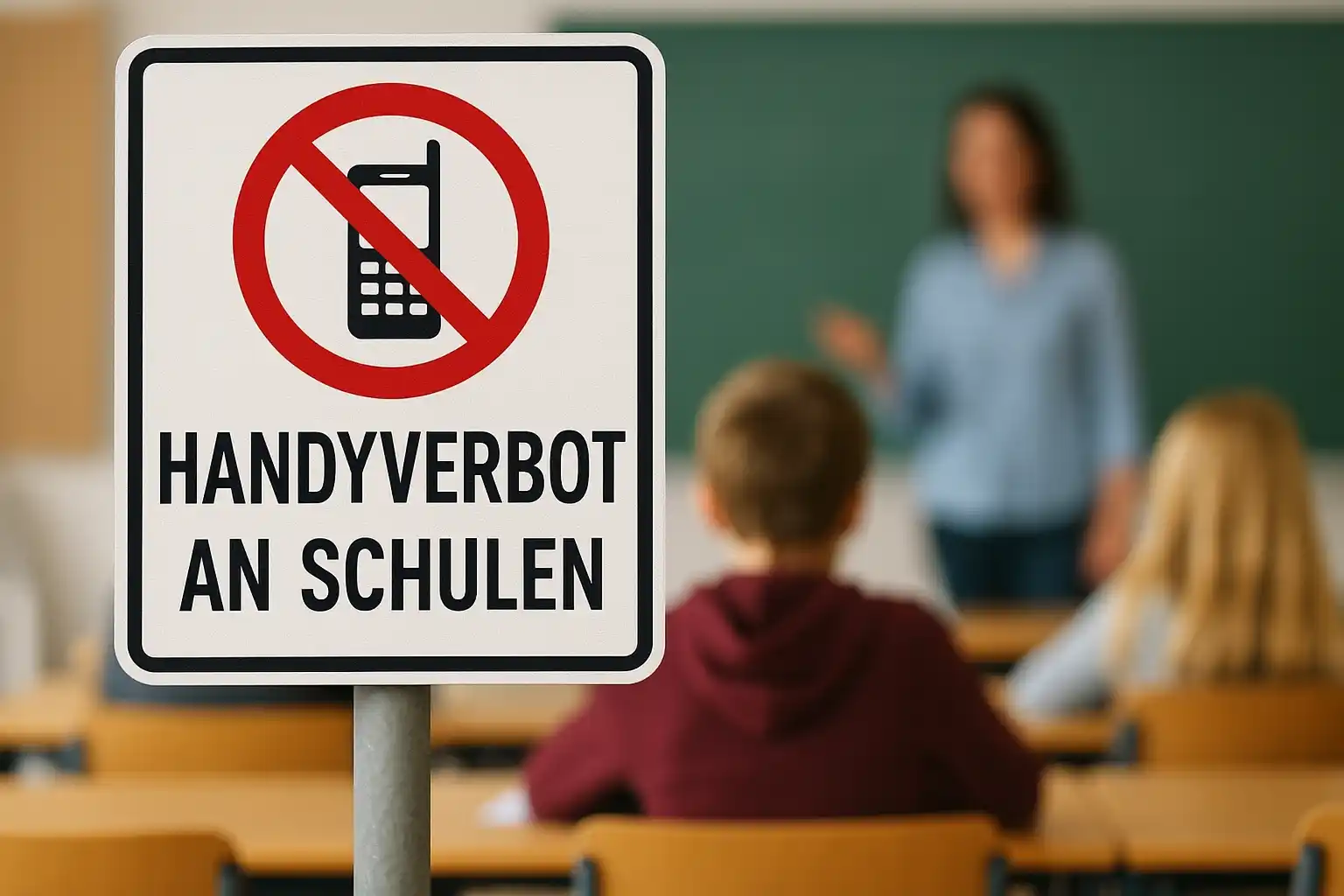 Handyverbot an Schulen Bild von einer Klasse