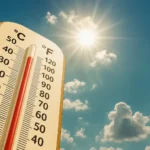 Hitze-Check Thermometer unter Sonne