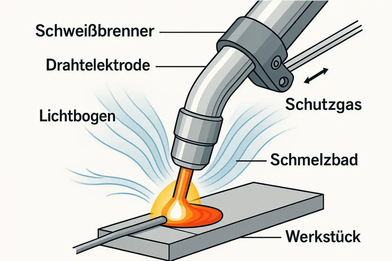 MAG Schweissen Illustration