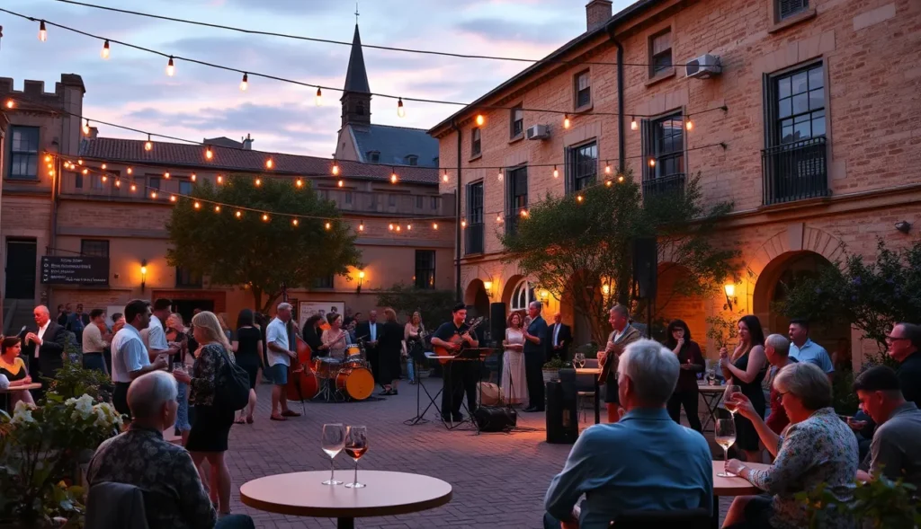 jazz-sommerabende Ludwigsburg party im Aussenbereich