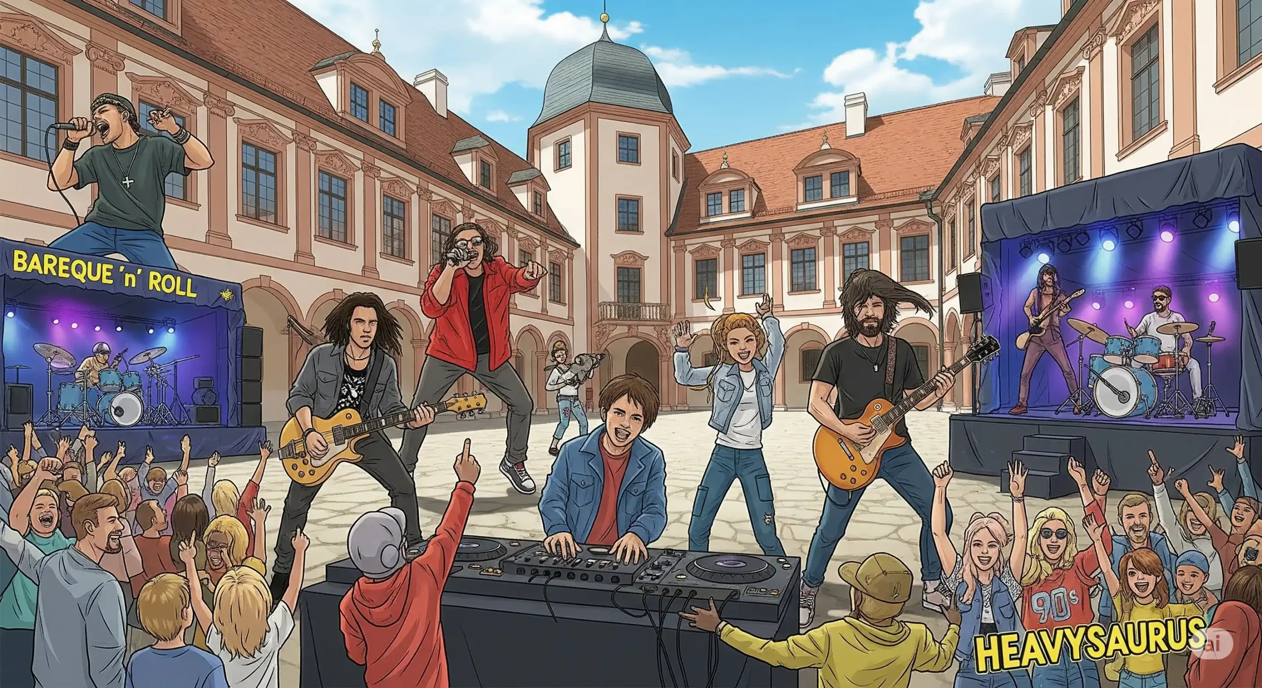 KSK Music Open Illustration verschiedene Bands