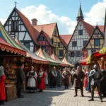 Marktplatz Mittelaltermarkt in Ludwigsburg