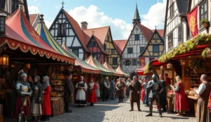 Marktplatz Mittelaltermarkt in Ludwigsburg