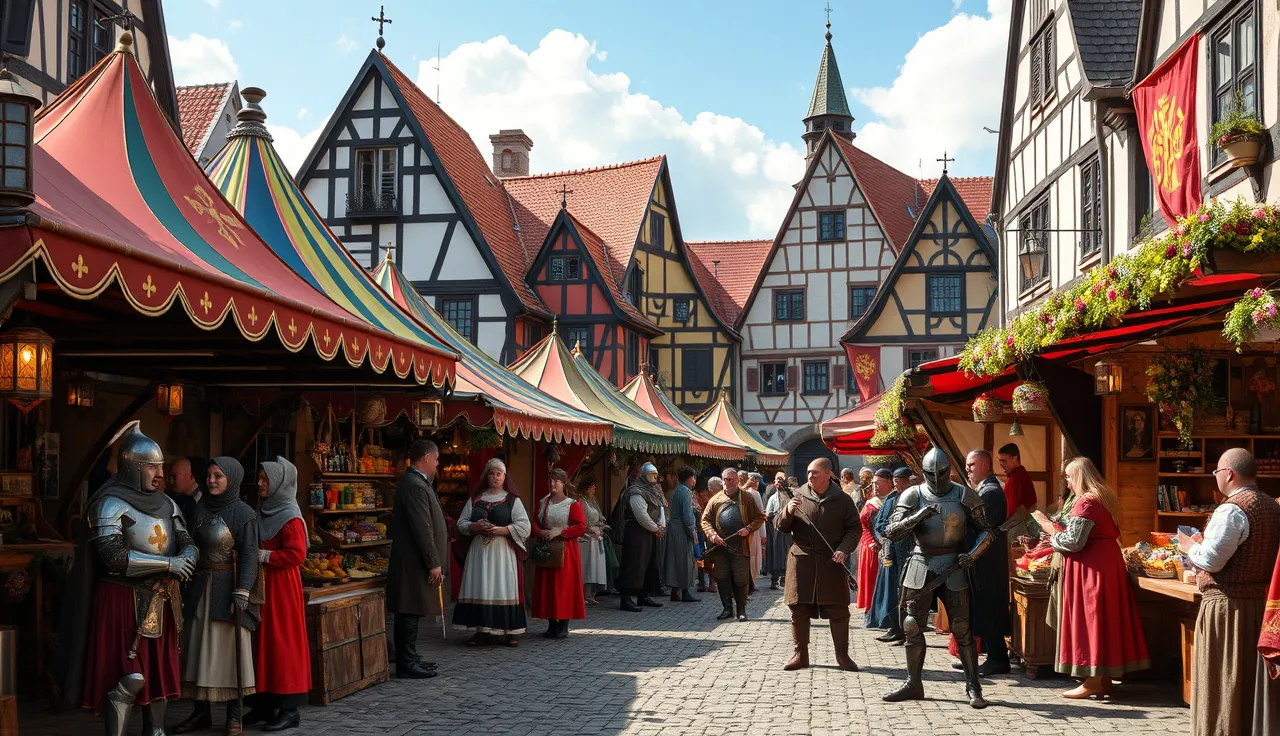 Marktplatz Mittelaltermarkt in Ludwigsburg