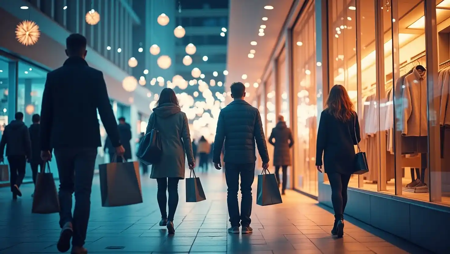 Online Marketing Leitfaden Menschen beim Shoppen