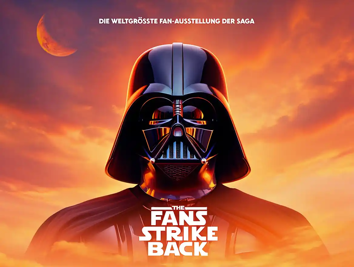 Darth Vader-Plakat der Star Wars Ausstellung Stuttgart