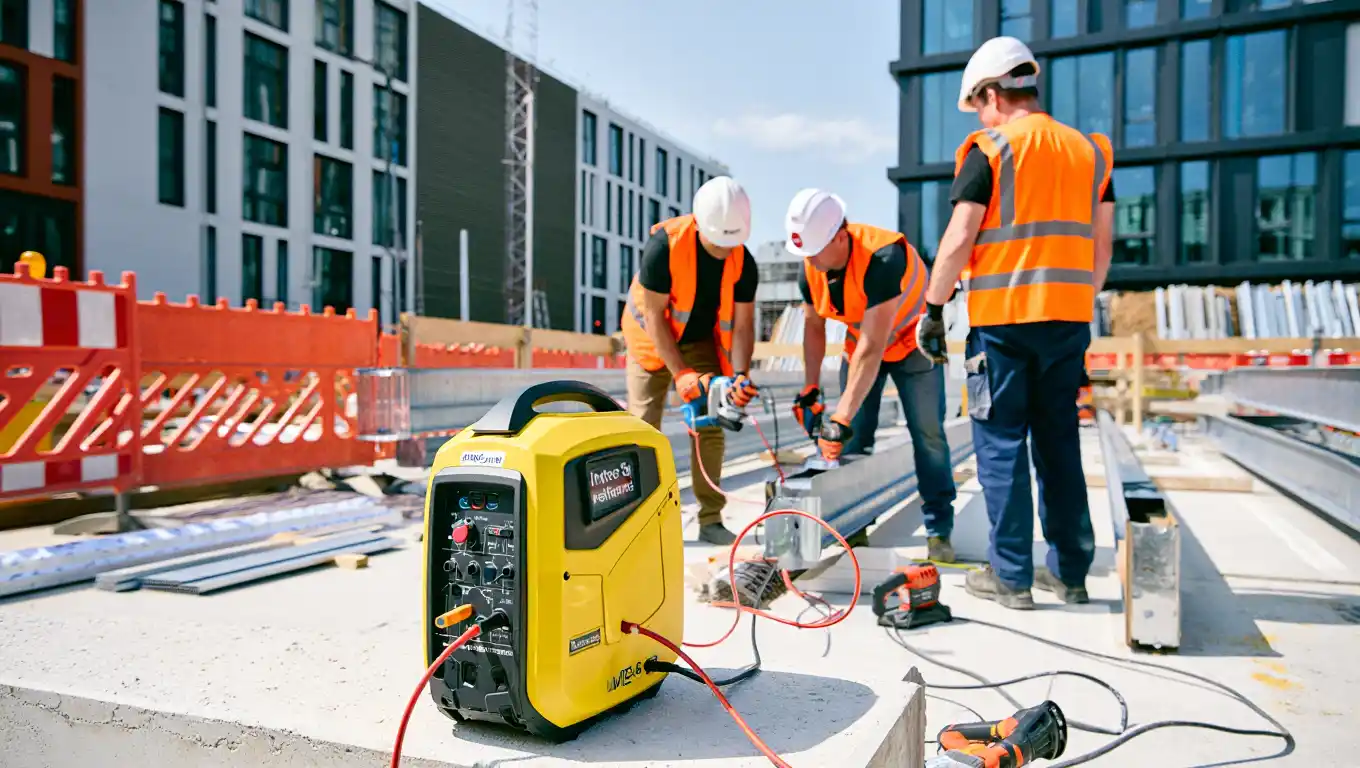 Inverter Generatoren auf der Baustelle
