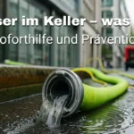 Wasser im Keller Ludwigsburg Feuerwehr beim Abpumpen