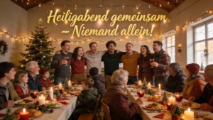 Viele nette Menschen bei einer Weihnachstfeier Ludwigsburg feiern zusammen