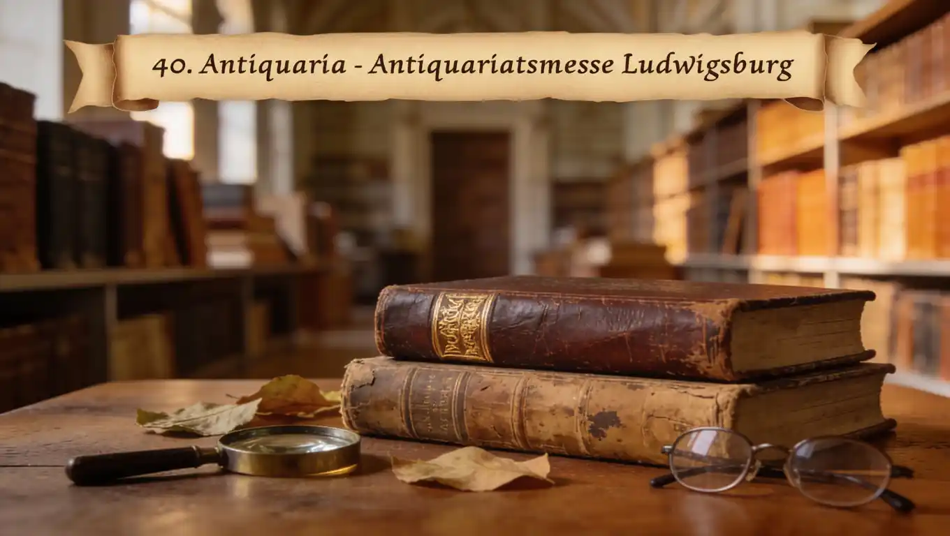 Antiquaria Ludwigsburg antike Bücher auf dem Tisch