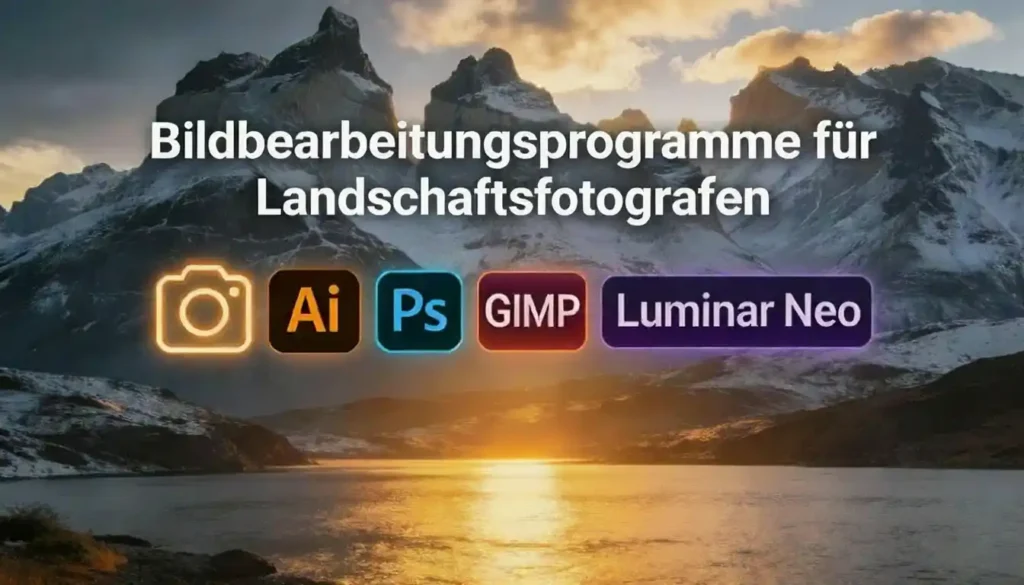 Übersicht über Bildbearbeitungsprogramme für Landschaftsfotografie