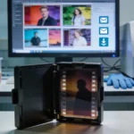 Im Fotolabor, morderner Arbeitsplatz