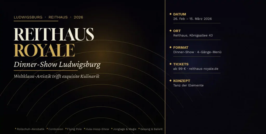 Reithaus Royale Dinner-Show Ludwigsburg Beitragsbild