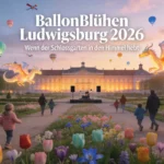 BallonBlühen Ludwigsburg 2026 Schlossgarten mit vielen Heißluftballons