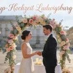 pop-up-hochzeit in Ludwigsburg Brautpaar hält sich die Hände