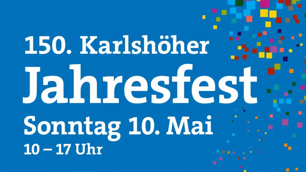 Bild mit der Überschrift 150. Karlshöher Jahresfest