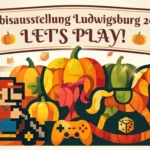 Abstraktes Bild Kürbisausstellung Ludwigsburg 2026 Motto Lets Play