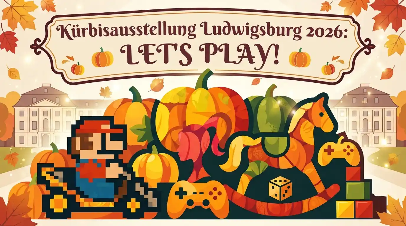 Abstraktes Bild Kürbisausstellung Ludwigsburg 2026 Motto Lets Play