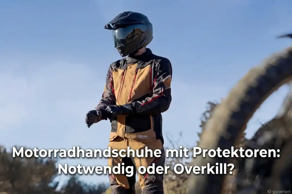 Motorradfahrer im Anzug und Helm