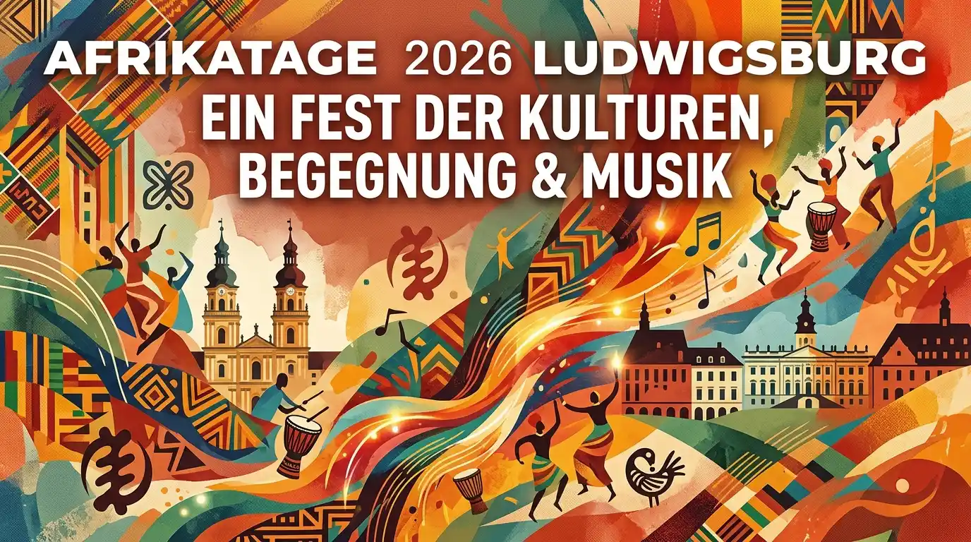 Afrikatage Ludwigsburg 2026 abstraktes Beitragsbild